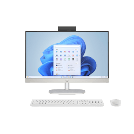 PC HP AIO 23.8" FHD U7-155U 8G 512GB SSD W11H BRANCO